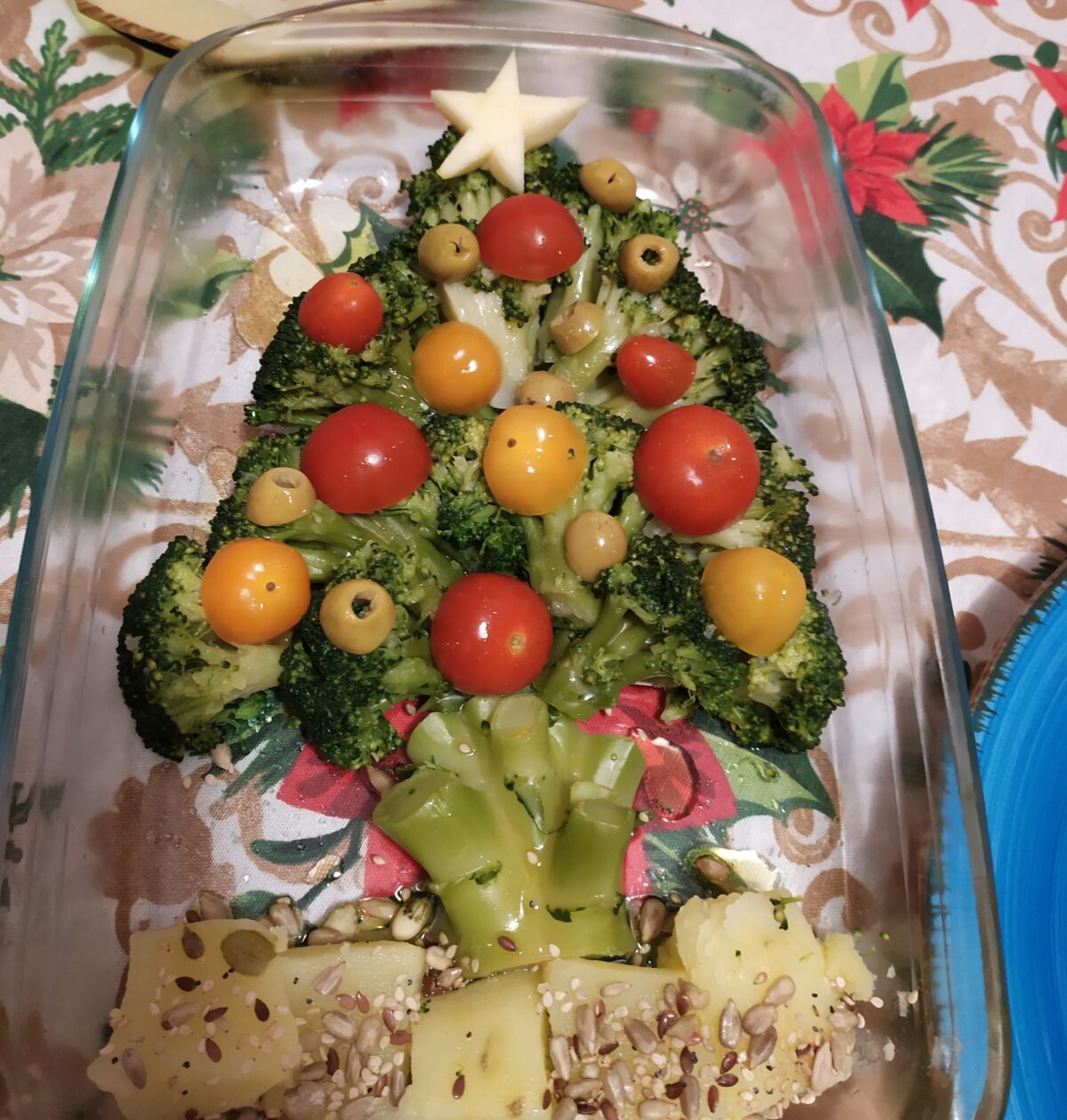 Receta: árbol de navidad comestible a base de brócoli